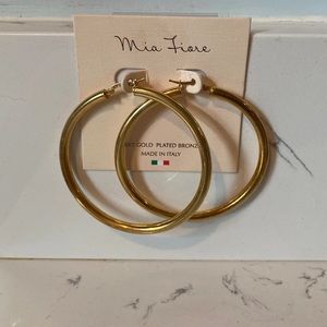Mia Fiore 18kt Gold Plated Hoop Earrings